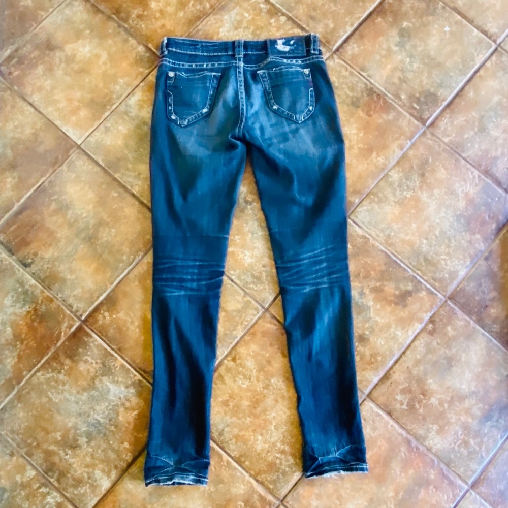 💋MEK Alabama Boho Skinny Distress Women’s Jeans - Picture 6 of 8